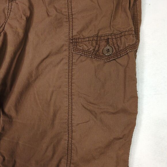Vintage Y2K Fashion Bug Cargo Pants Womens 16 Brown Cinch Ankle Retro Grunge - Picture 6 of 15